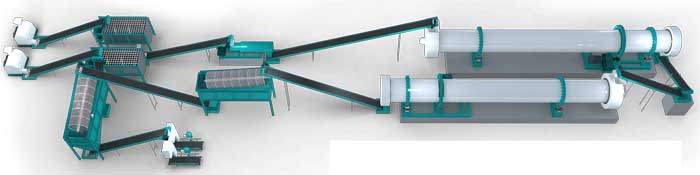 Organic fertilizer plant drawing